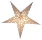 Preview: Baby Curves white / Glitter - Foldable glowing Paperstar with 5 points, 40 cm